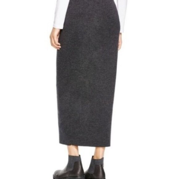 Eileen Fisher 100% Merino Wool Maxi Skirt in Charcoal Grey Sz Lg MSRP$ 278 - Picture 2 of 6